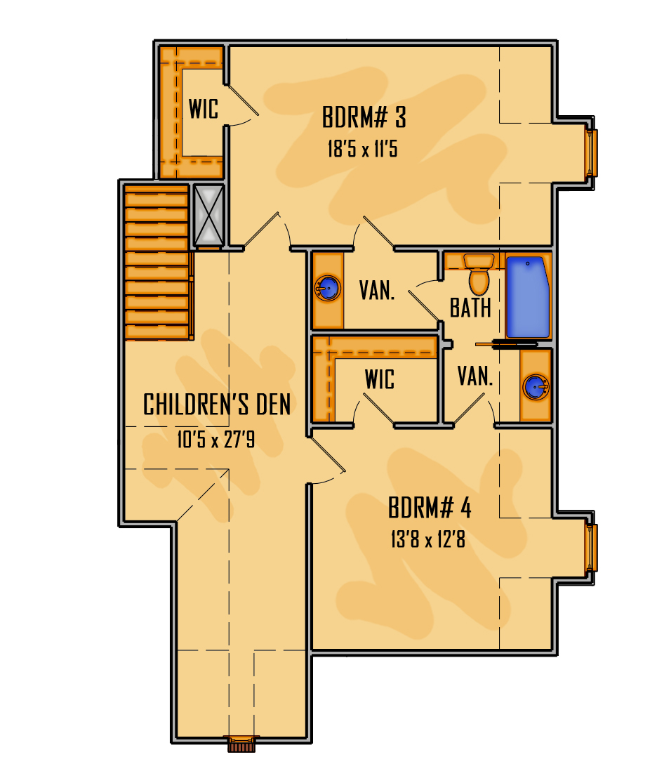 3RD13819 Third Floor Plans